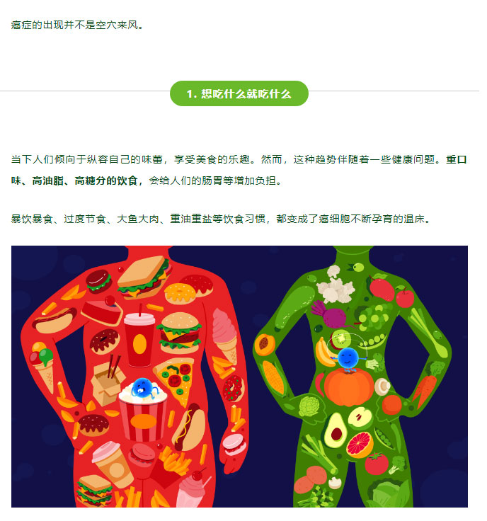 20 个癌症早期信号，快对照自查！